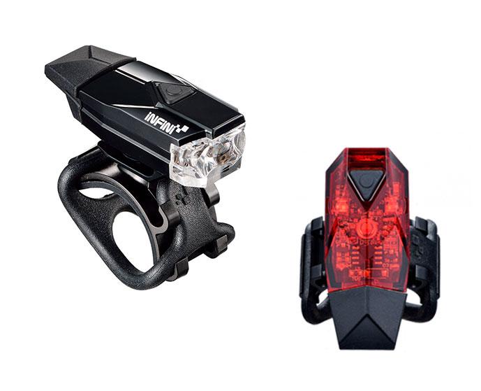 

Комплект мигалок Infini MINI LAVA I-261WR-BK, 4 режима, USB кабель, с крепл.