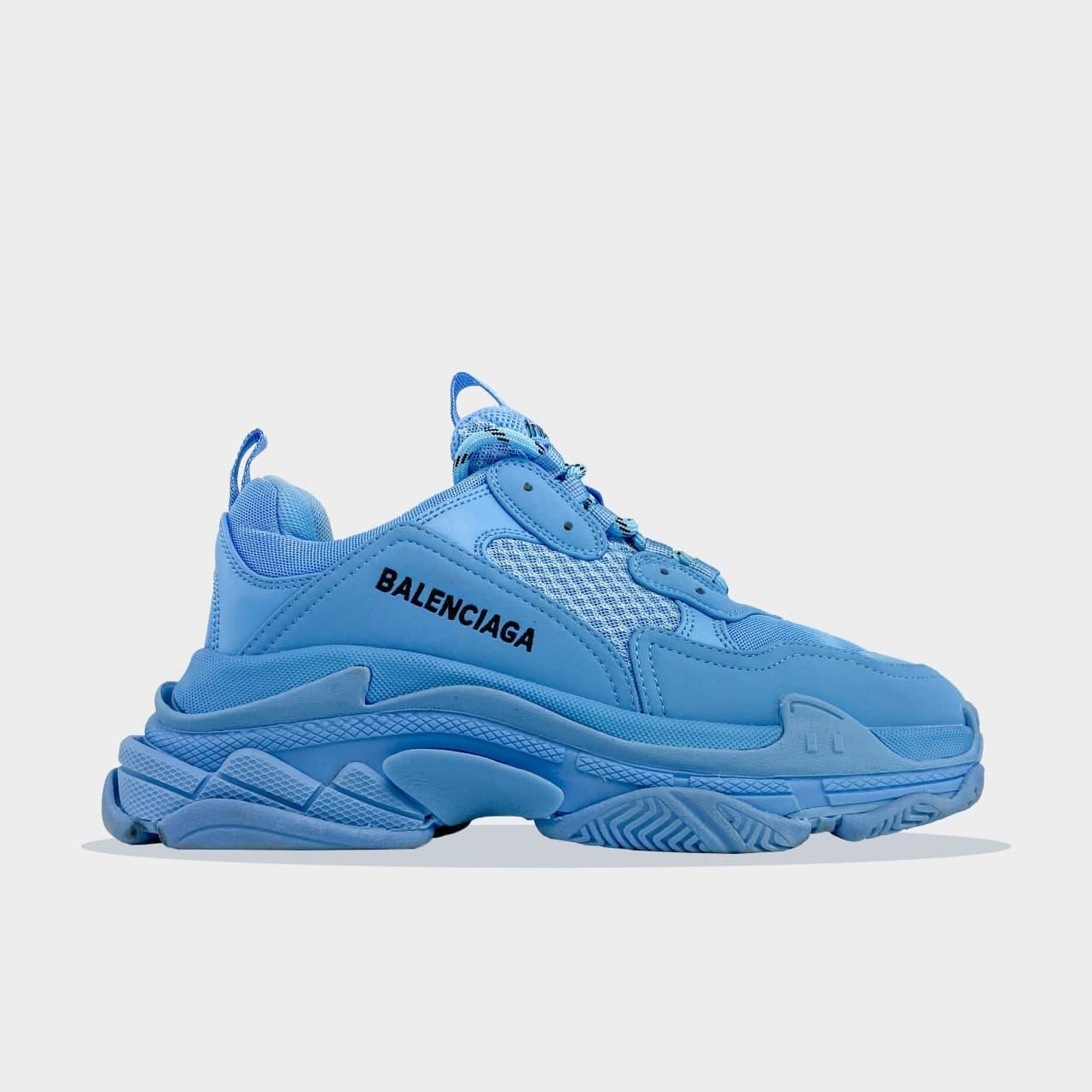 

Женские Кроссовки Balenciaga Triple S Clear Sole Blue / Баленсиага Трипл С Голубые, Голубой