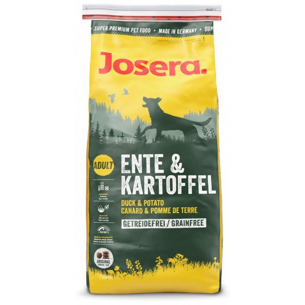 

Сухой корм для собак всех пород Josera Dog Ente and Kartoffel, Вес 15 кг 5х900 гр