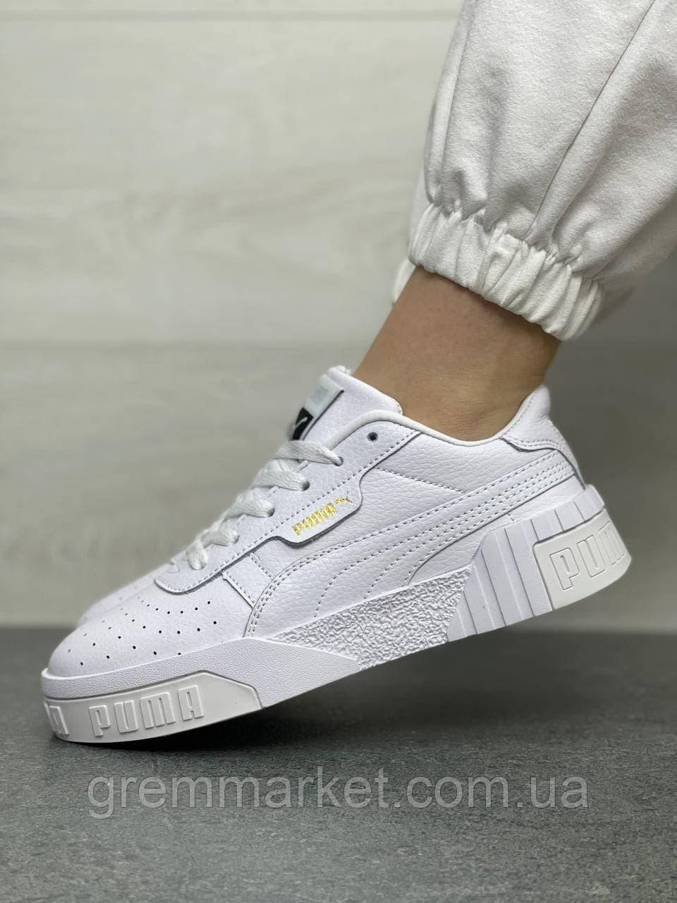 

Женские кеды Puma Cali White кроссовки пума белые 40, Белый