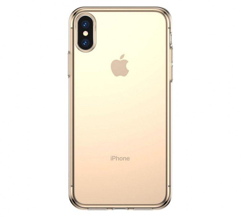 

Чехол для Apple iPhone XS Baseus Силиконовый gold