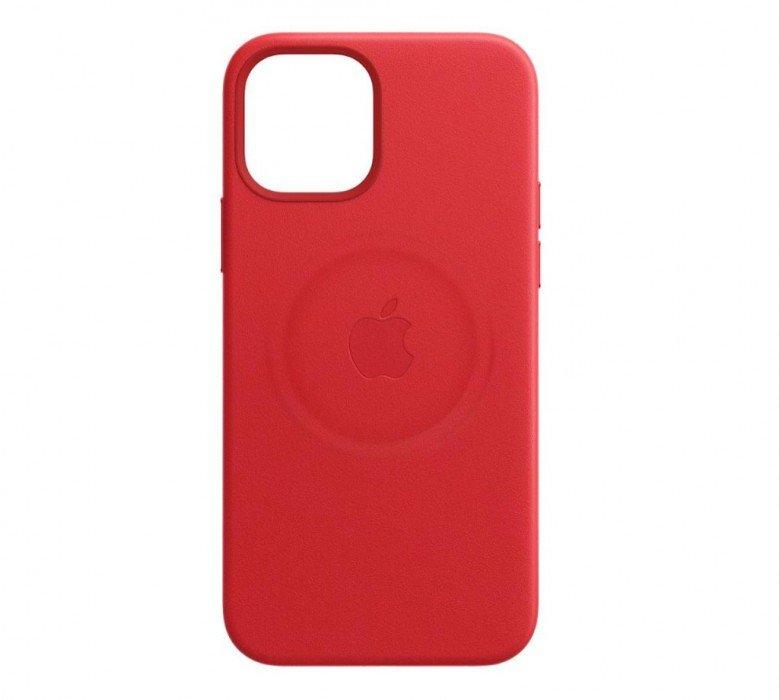 

Чехол для Apple iPhone 12/12 Pro Leather Case with MagSafe - Product Red (MHKD3)