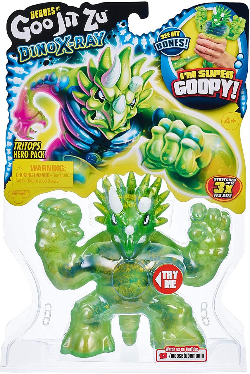 

Фигурка Гуджитсу Тритопс (Tritops the Triceratops) Heroes of Goo Jit Zu Dino X-Ray 4 серия Оригинал из США