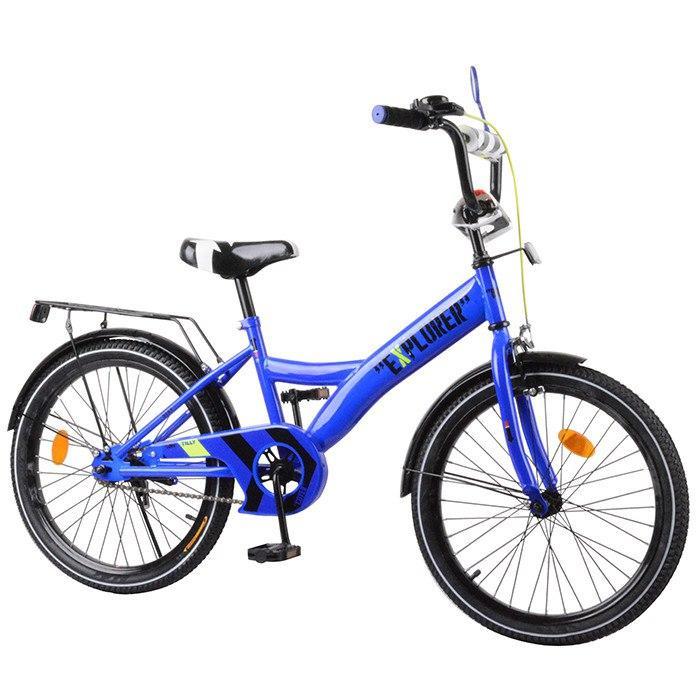 

✅Велосипед детский EXPLORER 20 T-220111 Blue универсальный ( металл+крылья+багажник)(Гарантия 12 мес, Синий