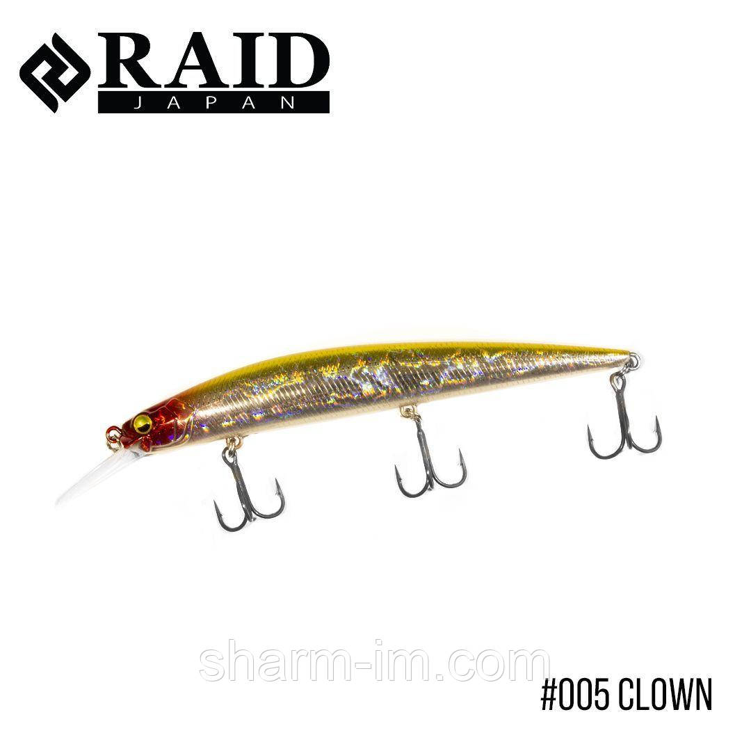 

Воблер Raid Level Minnow Plus (125mm, 14g) (005 Clown)