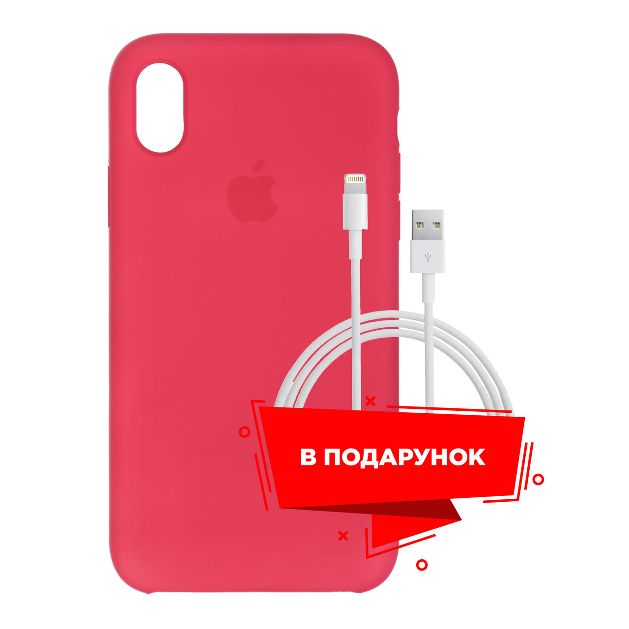 

Чехол для Apple iPhone XR Red Raspberry + кабель Lightning (ARS56905)