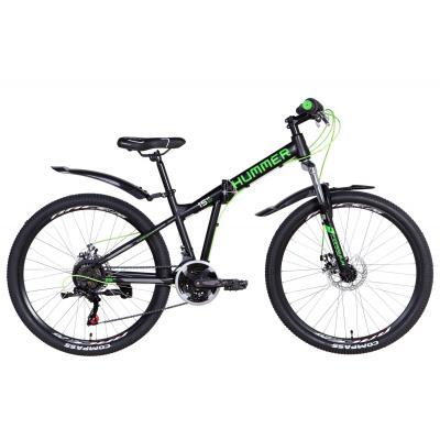 

Велосипед Formula 26" HUMMER рама-15" 2021 Black/Green (OPS-FR-26-484, Зеленый