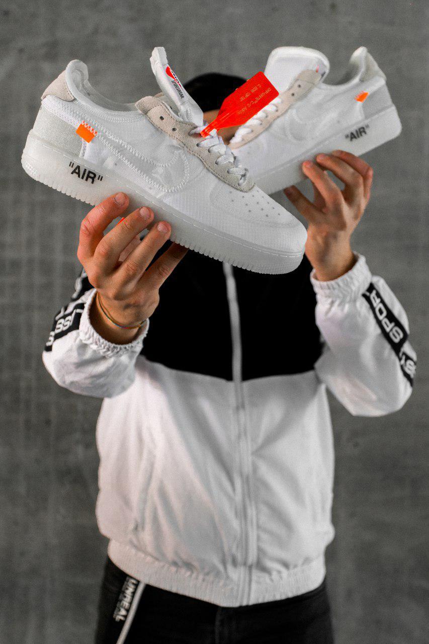 

Мужские белые Кроссовки Nike Air Force Off White, Белый