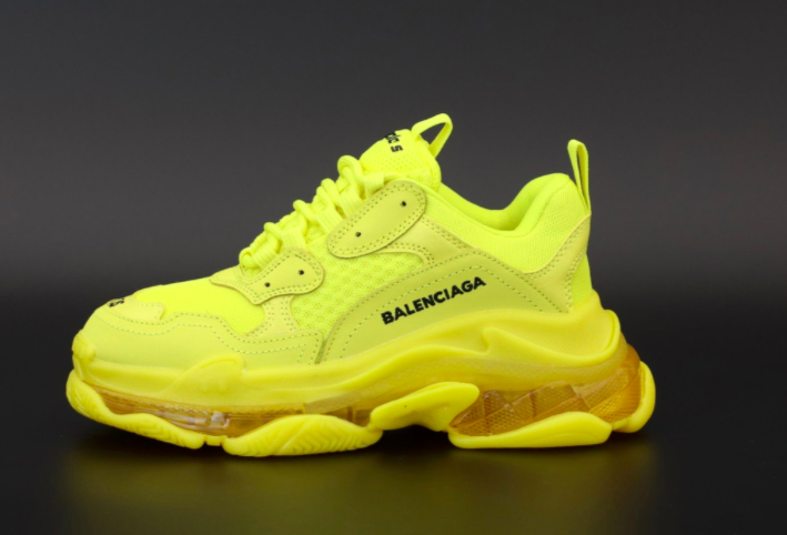 

Кроссовки женские Balenciaga Triple S желтые, Баленсиага Трипл С, натуральная кожа, текстиль. код KD-12110, Желтый