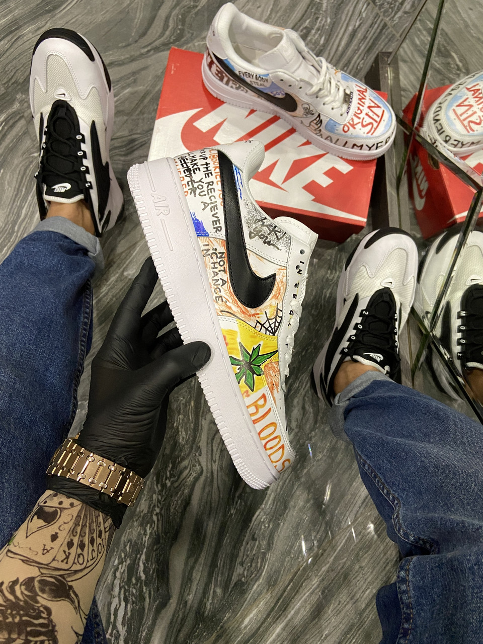 

Nike Air Force Pauly x Vlone Pop (Белый)