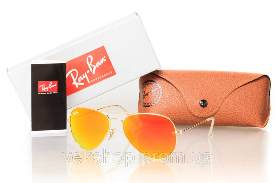 

Мужские солнцезащитные очки с линзами из минерального стекла Ray Ban 3025orange-g