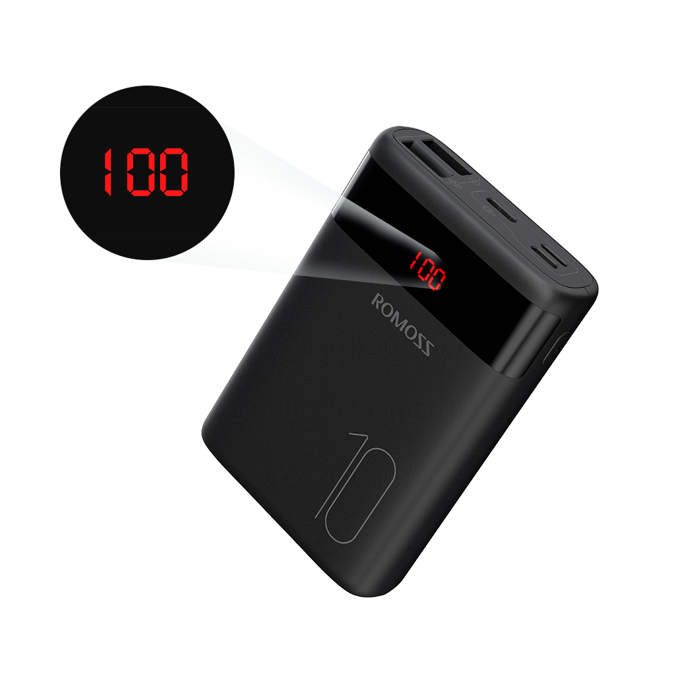 

Банк заряда ROMOSS Ares 10 10000mAh black, Чёрный