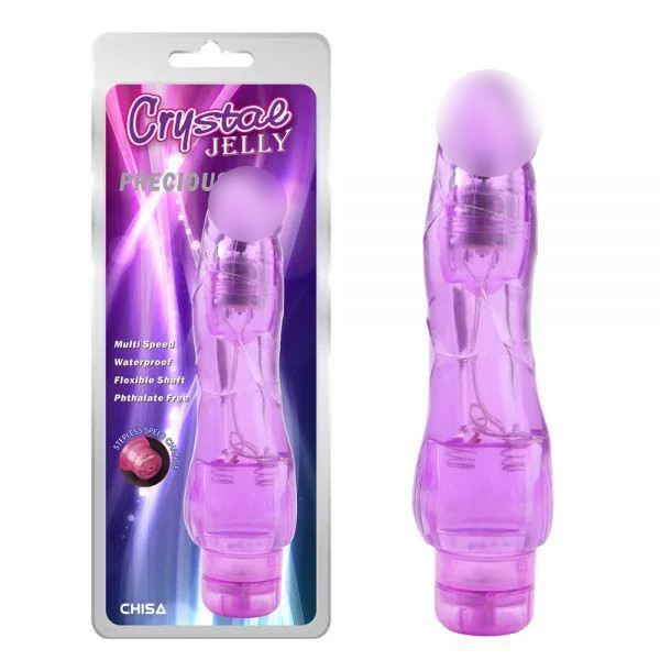 

Вибромассажер Chisa Jelly Crystal Precious, Purple, Фиолетовый