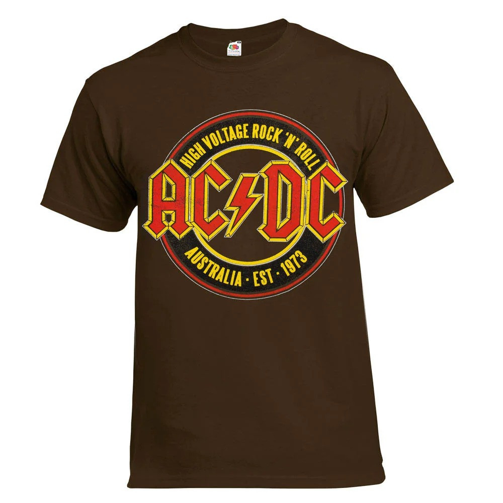 

Футболка AC/DC Australia 1973 коричневая XXL