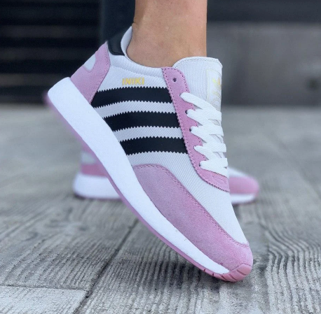 

Кроссовки Женские Adidas Iniki Runner Pink White Black | Адидас; весенние/летние; серые/розовые с черным, Розовый