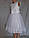 Святкова дитяча біла сукня з широким мереживом «Білосніжка», фото 4