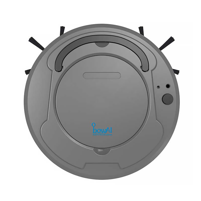 

Робот-пылесос Bowai Smart OB8S Grey 1200 mAh на аккумуляторе с зарядкой от USB смарт для сухой уборки