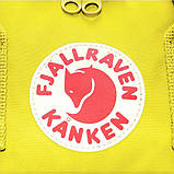 Модный детский рюкзак сумка для девочки канкен мини желтый Fjallraven Kanken Mini 7 литров, фото 9