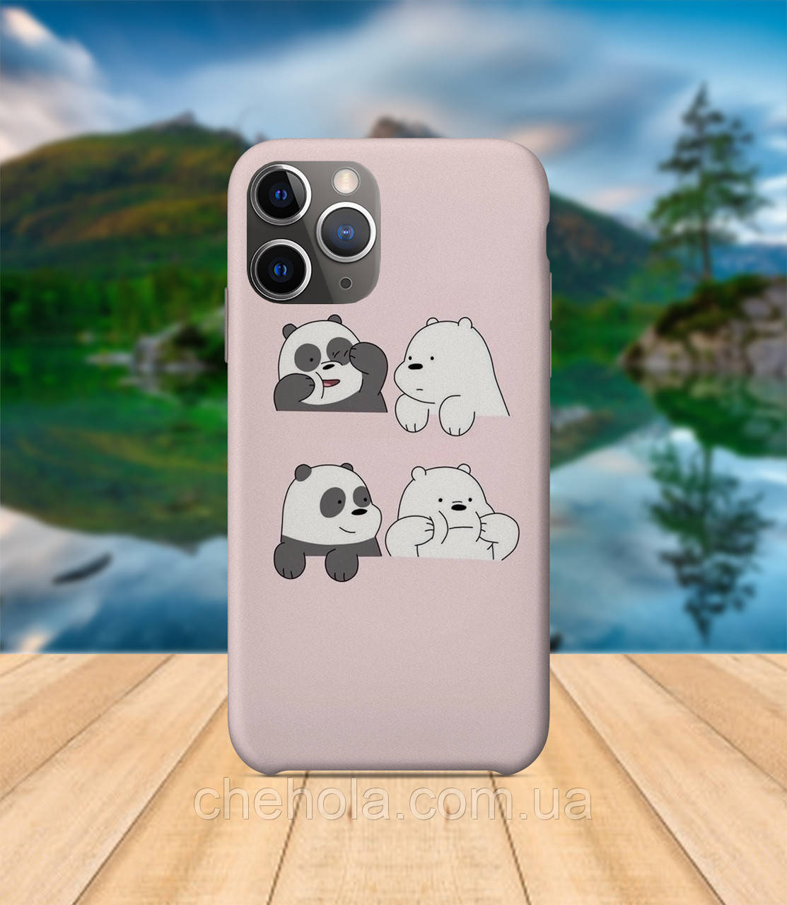 

Чехол iPhone 11 PRO MAX Медведи We bare bears с принтом