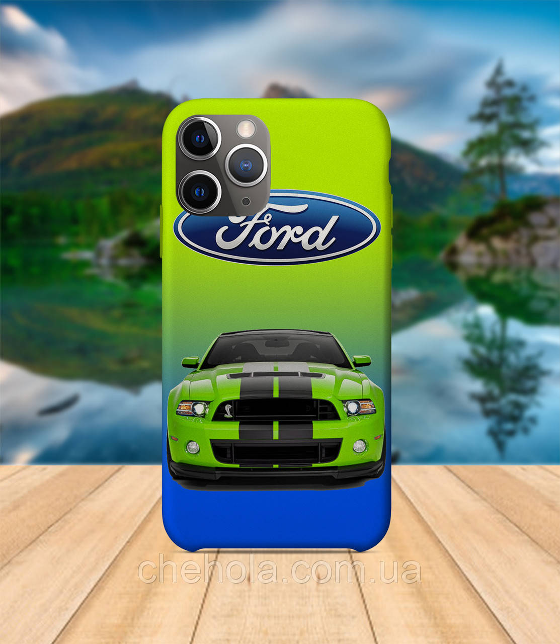 

Чехол iPhone 11 PRO MAX Ford Mustang с принтом