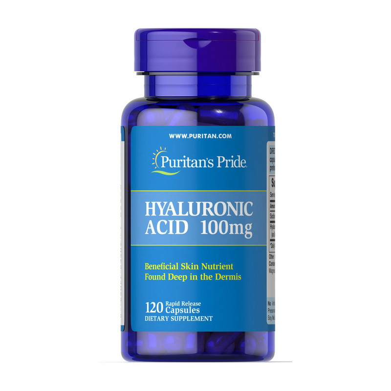 

Гиалуроновая кислота Puritan's Pride Hyaluronic Acid 100 mg 120 capsules