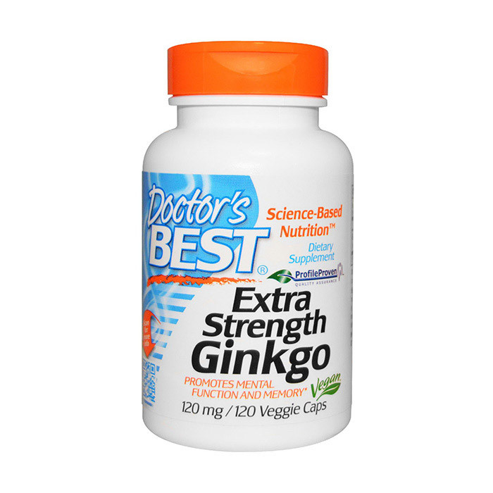 

Гинкго Билоба Doctor's BEST Extra Strength Ginkgo 120 mg 120 caps