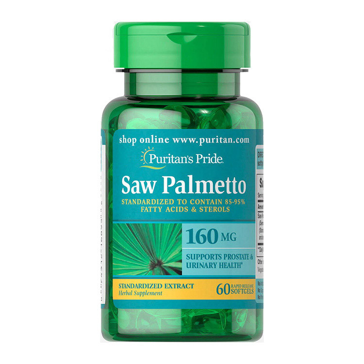 

Со Пальметто Puritan's Pride Saw Palmetto 160 mg 60 softgels