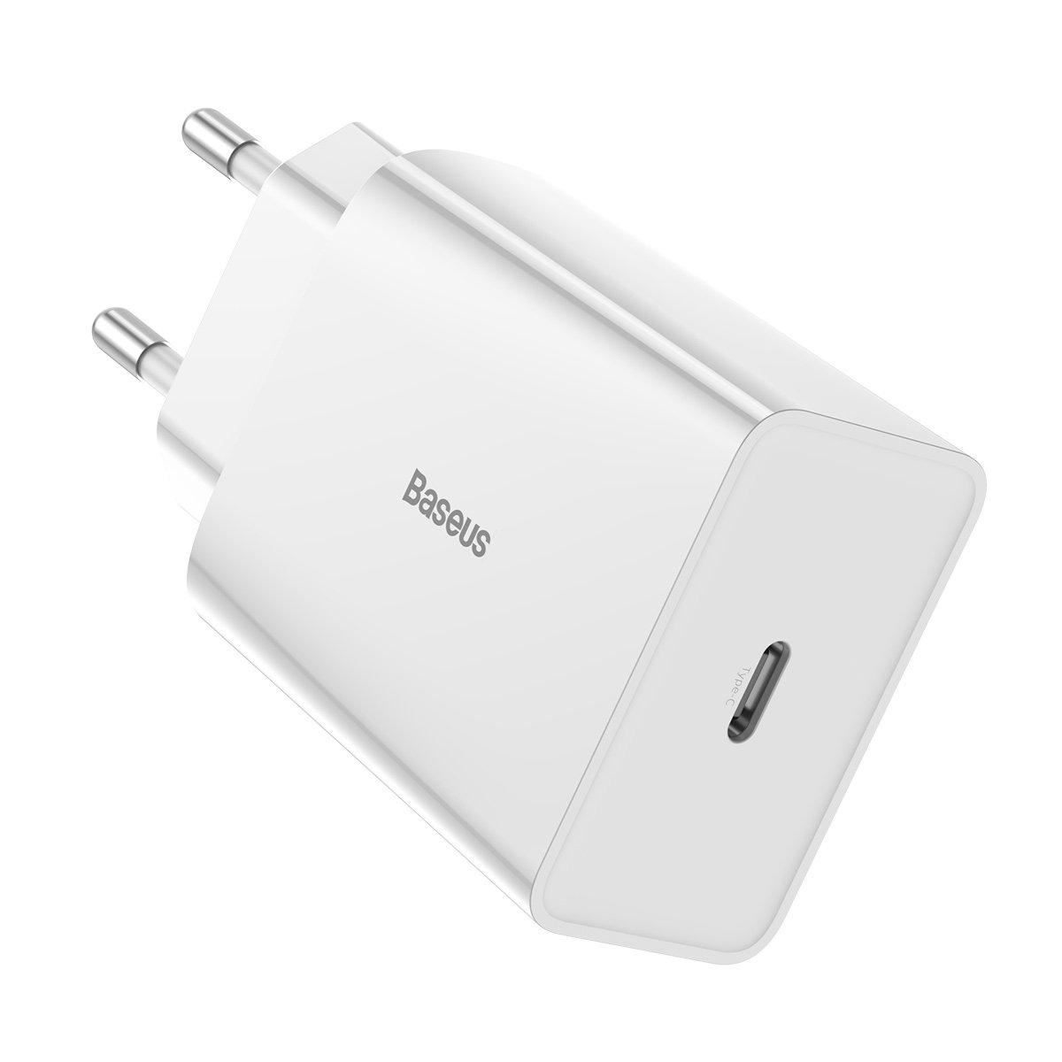 

Сетевое зарядное устройство Baseus Speed Mini PD Type-C Quick Charger 18W 3A White (CCFS-X02), Белый