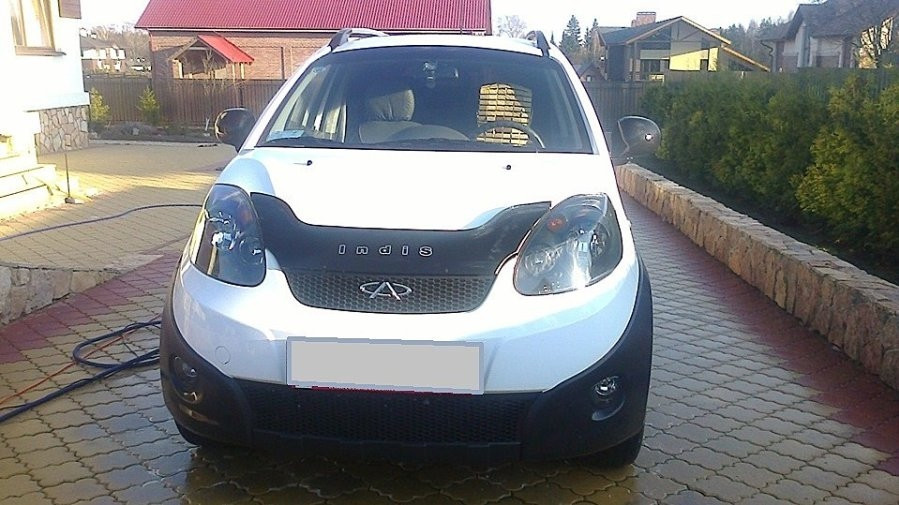 

Дефлектор капота (мухобойка) Chery IndiS S18D/(Chery Beat) 2011-