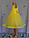 Святкова дитяча жовта сукня з фатиновим бантом, фото 3