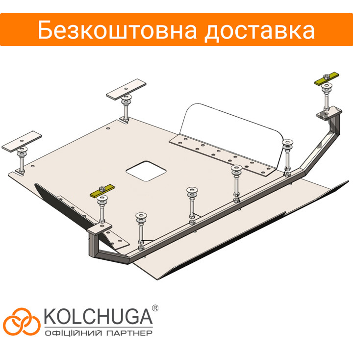 

Защита топливного фильтра и лямбда зонда на Opel Vivaro 2014-2019, Renault Trafic 2014-2019 (Кольчуга) Рено