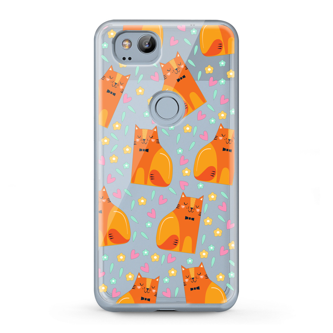 

Чехол силиконовый для Google (Желтые котики) Pixel 2 3 4a 5G XL гугл пиксель silicone case, Разные цвета