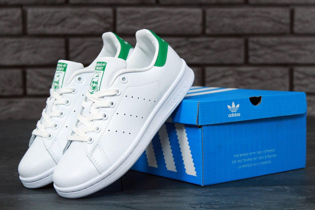 

Женские кроссовки в стиле Adidas Stan Smith, белый, зеленый, Вьетнам 38