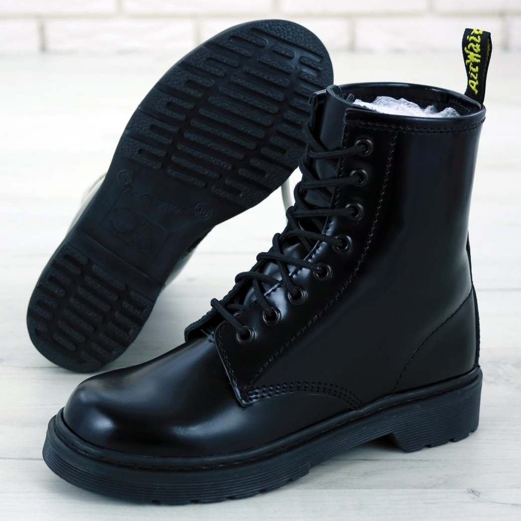 

Женские ботинки в стиле Dr.Martens 1460, кожа, черный, Китай