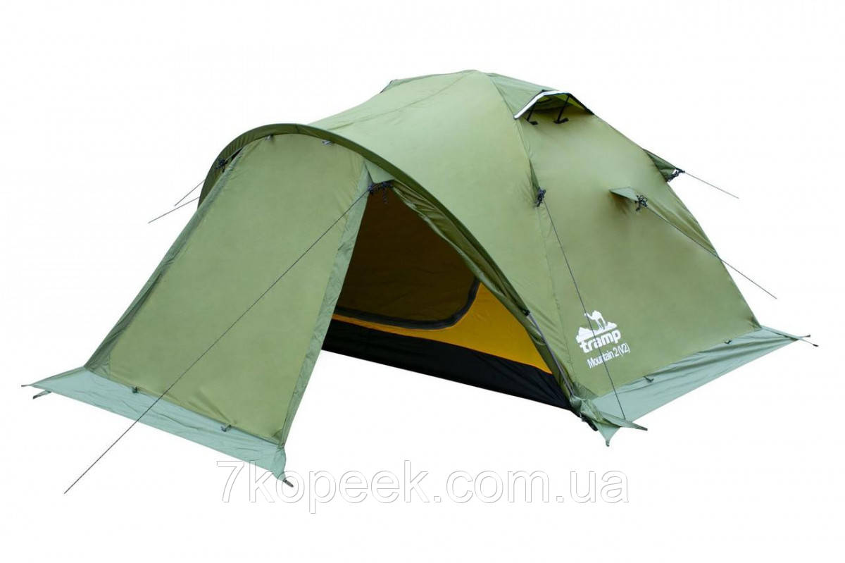 

Палатка двухместная Tramp Mountain 2 TRT-022-green 300х220х120 см, Зелёный