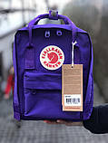 Дитячий рюкзак сумка для дівчинки канкен міні синій Fjallraven Kanken Mini 7 літрів, фото 8