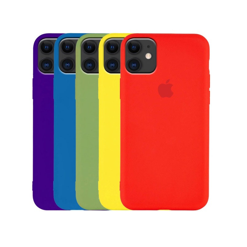 

Накладка Silicone Case Original Full Cover для iPhone 11- оранжевый (48)