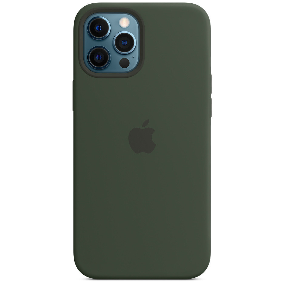 

Чехол Silicone case (AAA) full with Magsafe and Animation для Apple iPhone 12 Pro Max (6.7") Зеленый / Cyprus Green