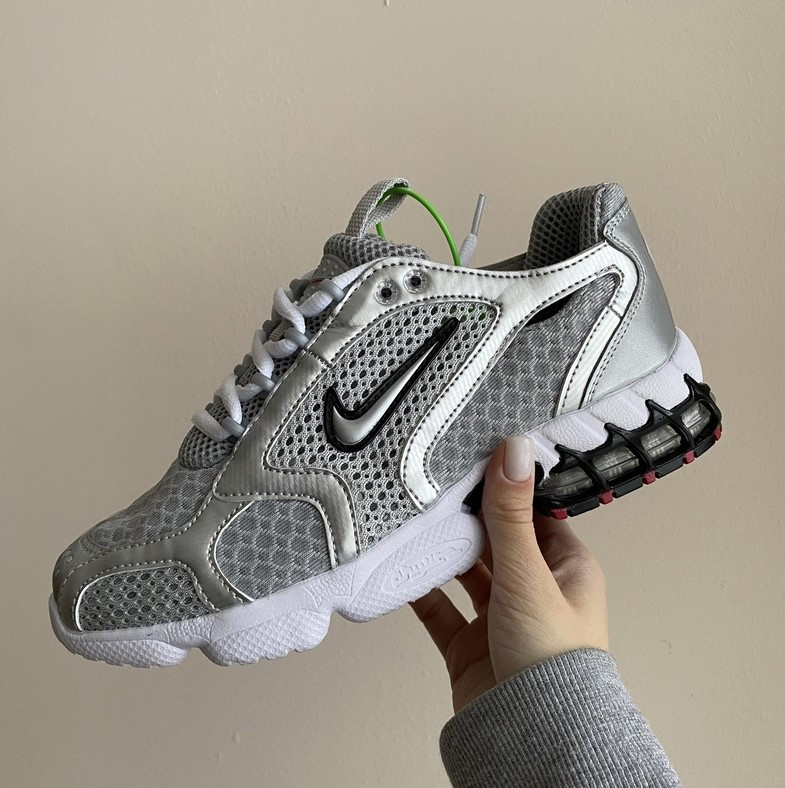 

Nike Air Zoom Spiridon Cage 2 ‘Silver’ | кроссовки женские и мужские; серебряные/серые; найк; летние/весенние, Серый