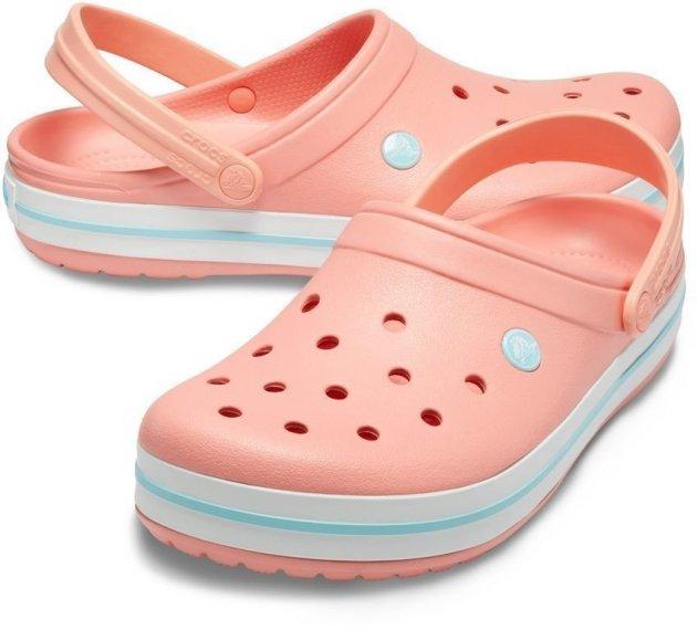 

Сабо Crocs Crocband 39-40 24.6 см Персиковые 11016-7H5-M7/W9 Melon / Ice Blue