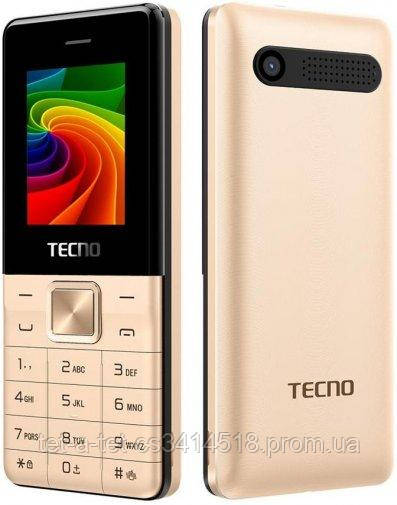 

Мобильный телефон Tecno T301 DS Champagne Gold, Золотистый