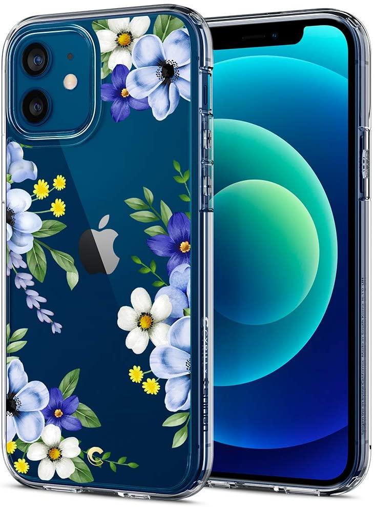 

Чехол Spigen для iPhone 12 / iPhone 12 Pro - Ciel, Cecile Midnight Bloom (ACS01829), Прозрачный