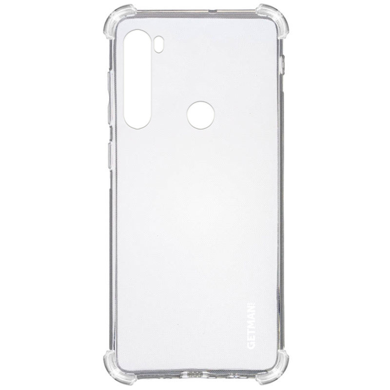 

Чехол Xiaomi Redmi Note 8, TPU, GETMAN Ease logo усиленные углы, Прозрачный / transparent