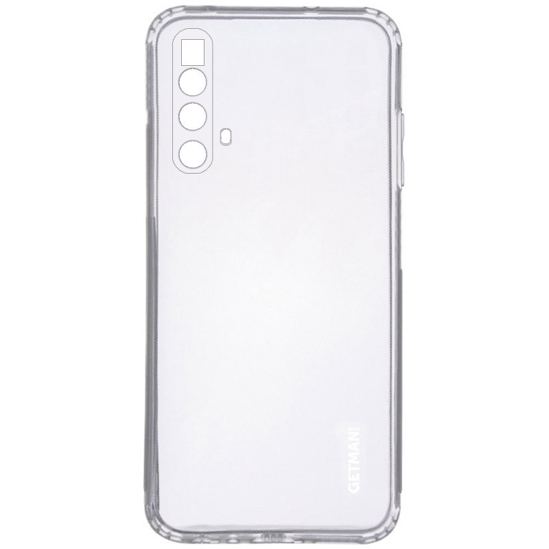 

Чехол Realme X3 SuperZoom / X3 / X50, TPU, GETMAN Clear 1,0 mm, Прозрачный