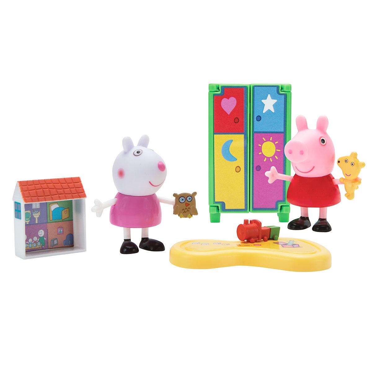 

Игровой набор Peppa - ДЕТСКАЯ КОМНАТА (2 фигурки, аксессуары)