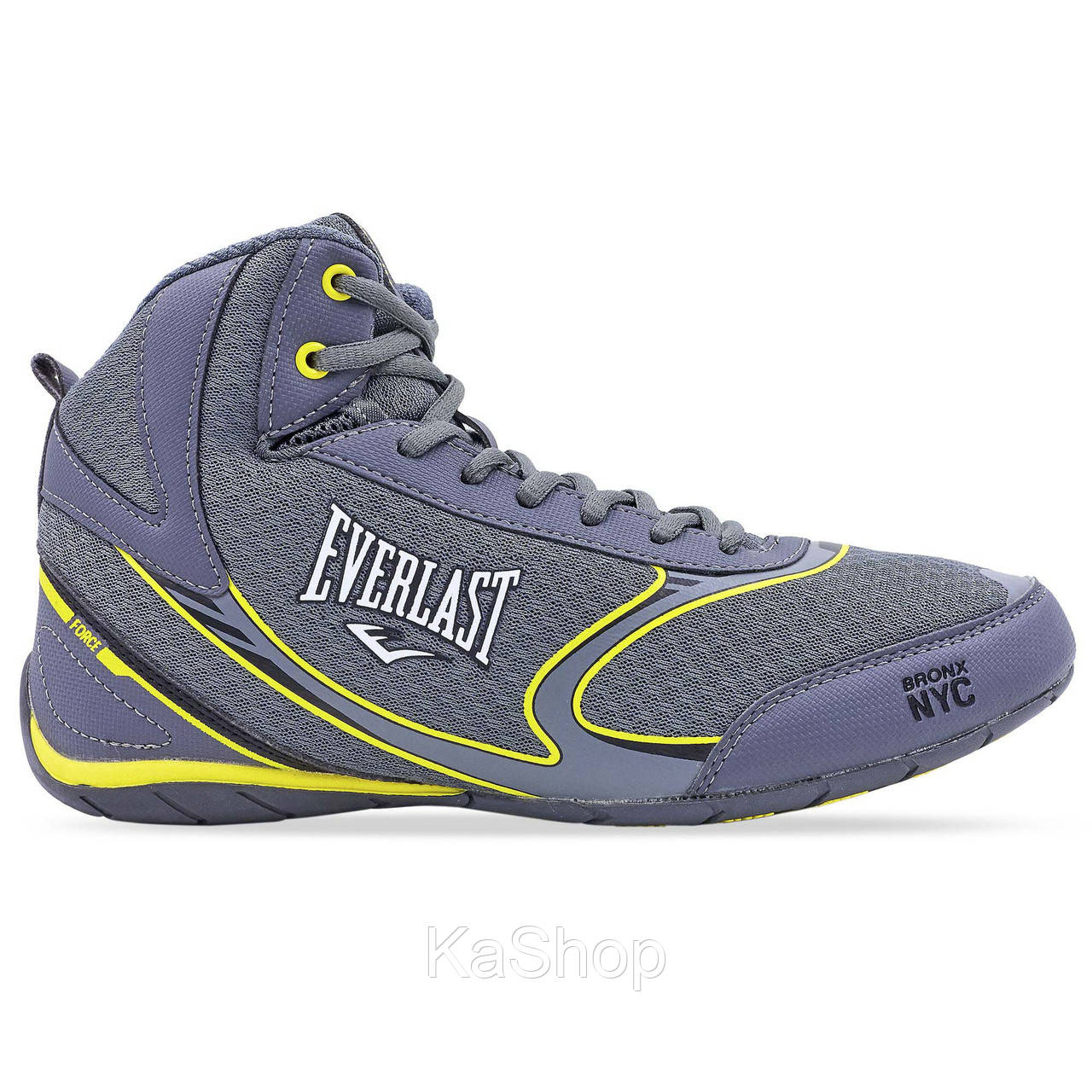 

Боксерки EVERLAST STRIKE ELM124С размер 39-44 US-7,5-11 серый, Серый-желтый