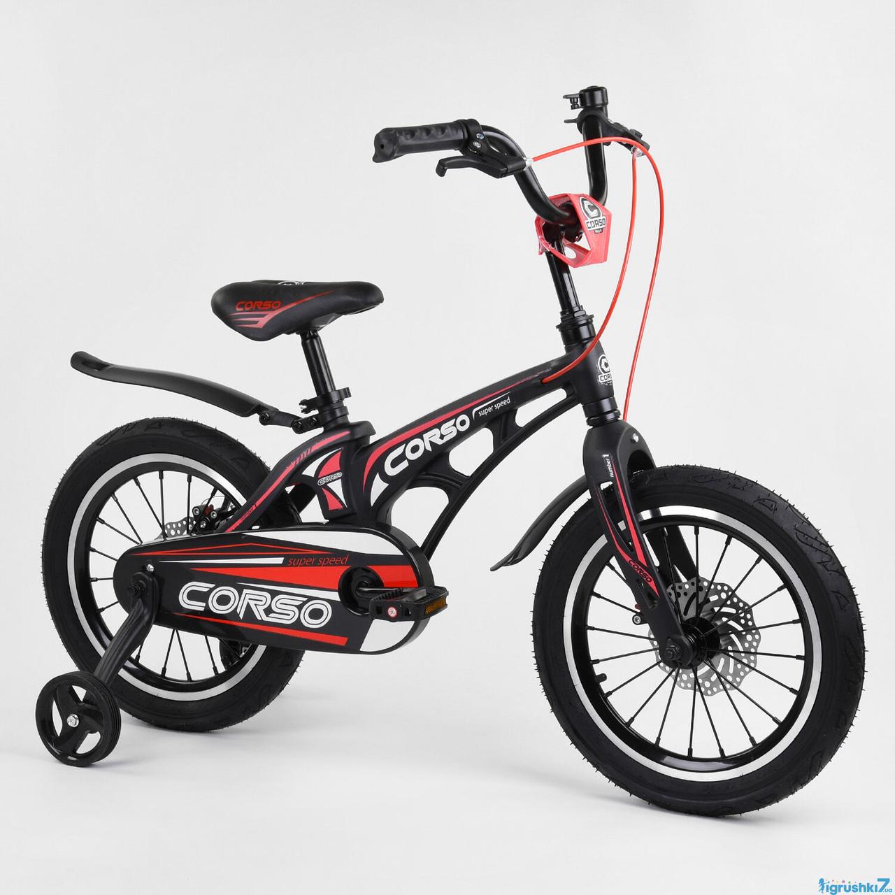 

Двухколесный велосипед CORSO 16" (MG-16414) с магниевой рамой