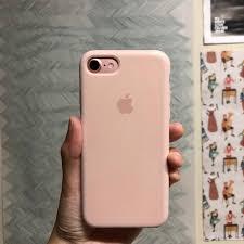 

Силиконовый чехол Apple Silicone Case для iPhone 7 / 8 Soft touch Люкс качество чехлы на айфон Pink sand