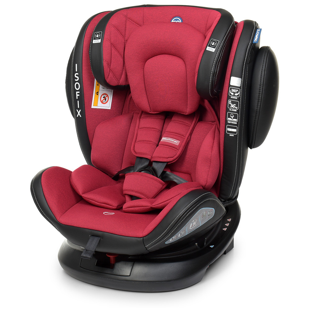 

Автокресло детское 0-12 лет ME 1045 EVOLUTION 360 Royal Red, Черно-красный