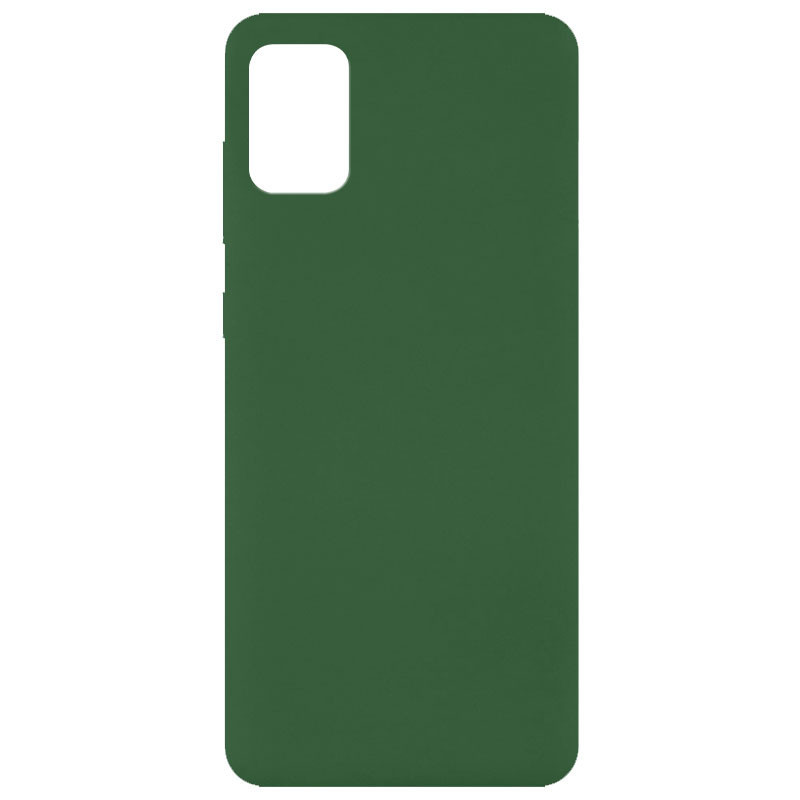 

Чехол Silicone Cover Full without Logo (A) для Samsung Galaxy A51, Зеленый / dark green